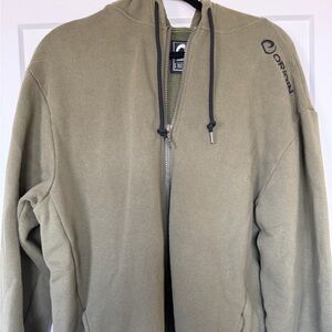 Origin 100 kilo Green Zip Up Hoodie